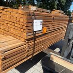 Ca. 306x Guyana Teak Planken Fijnbezaagd, 31x50mm, lengte 168/245cm, 1